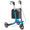 3 Wheels Rollator Walker for Seniors, Lightweight Aluminum Foldable Rolling Walker with Adjustable Handle