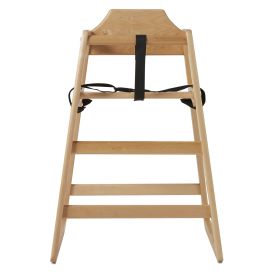 Wooden High Chair for Babies & Toddlers, Double Solid Wood Feeding Chair, Eat & Grow Portable High Chair, Easy to Clean Baby Booster Seat