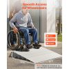 Door Threshold Ramp, 5 inch Rise, Aluminum Alloy Threshold Ramp Rated 800 lbs Load Capacity, Handicap Ramps for Home Steps for Wheelchair, Scooters