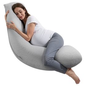 VEVOR Pregnancy Pillows for Side Sleeping, L-Shaped Maternity Pillow for Pregnant Women