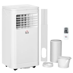 Portable Air Conditioner 8000 BTU AC Unit with Dehumidifier Fan Remote Control 24H Timer for 161Sq Ft Black