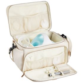 VEVOR Breast Pump Bag, Breast Feeding Bag with Waterproof Mat, Fits for S1/S2, Pumping Accessories & Breastmilk Storage