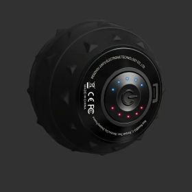 Rechargeable High Intensity Vibration Massage Ball For Muscle And Fitness, Electric Fascia Release For Neck, Back And Feet, USB Charging, For Hee (Option: black)