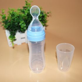 Baby Spoon Bottle Feeder (Option: blue)