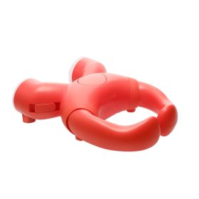 MiniJones Baby Bath Stand Suction Cup Wall-Mounted Adjustable Width Portable Standing Shower Holder (Option: Orange Bath Stand Shelf Only)