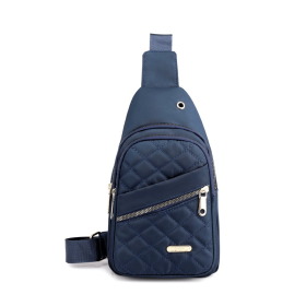 Clarissa Quilted Sling Bag (Color: Navy)
